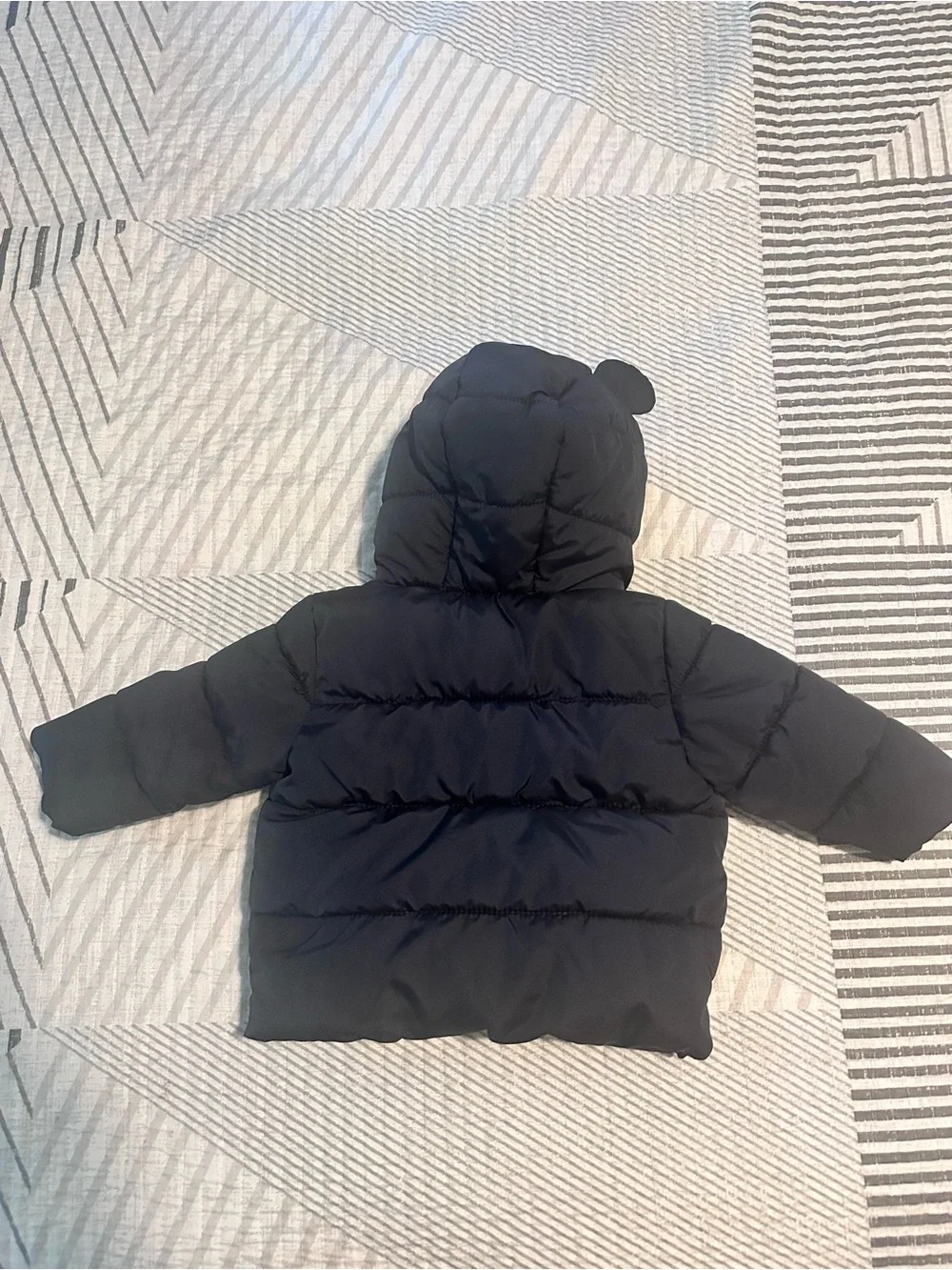 Old Navy navy blue Toddler Puffer Jacket with Hood